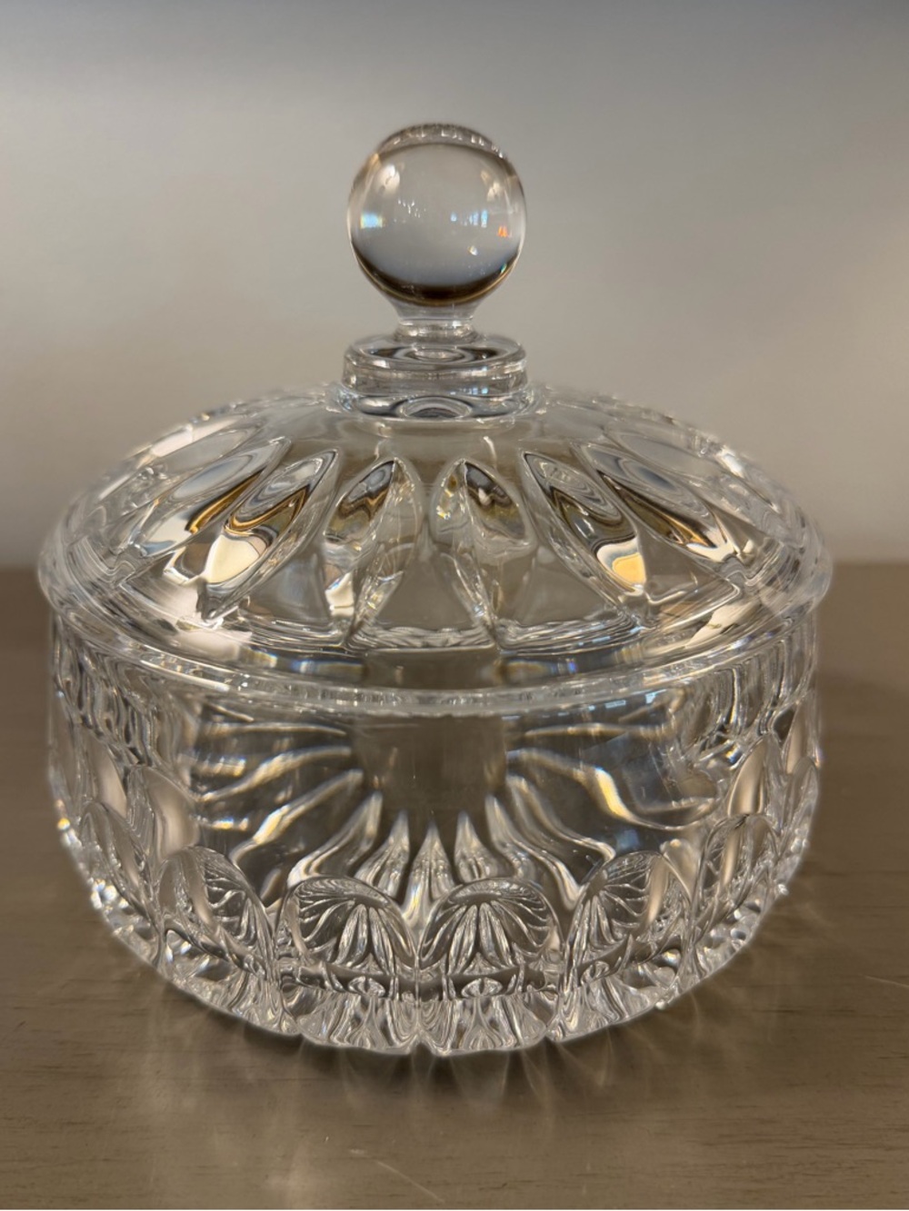 Gorham Althea Clear Cut Crystal Candy Dish with Lid Made in West Germany - Picture 8 of 8